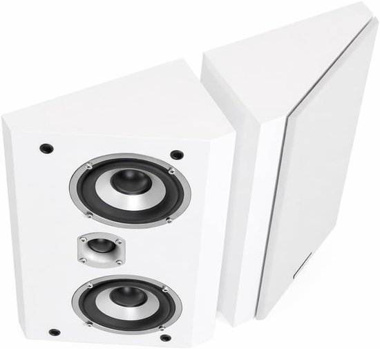 Surround Luidsprekers - Home Cinema - Films Kijken - Dolby Atmos Compatibel - 35 x 18 x 11.5 cm - Wit