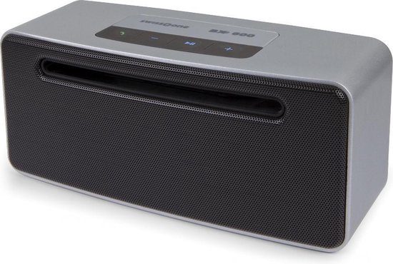 Swisstone BX 600 Bluetooth Luidspreker met metalen behuizing (Grijs-Zwart)
