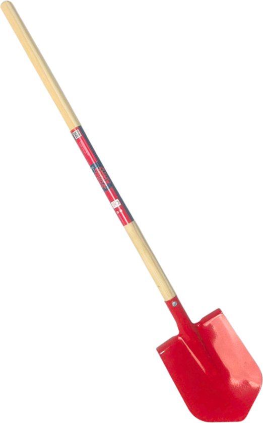 Synx Tools Kinderschopje Mini Spade rood - Kinderspade - schepjes - Bats / Spade - Buitenspeelgoed - Tuinierspeelgoed - Zandbakspeelgoed - Speelgoed - Schopje - Kinderen - Inclusief Steel 75cm van Synx Tools