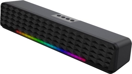 Taajirun - Bluetooth 5.0-luidspreker-Subwoofer-Soundbar-RGB dynamische lichteffecten PC-luidsprekers-professionele dual-mode geluidseffecten-Geschikt voor computers, mobiele telefoons en tv's van Taajirun