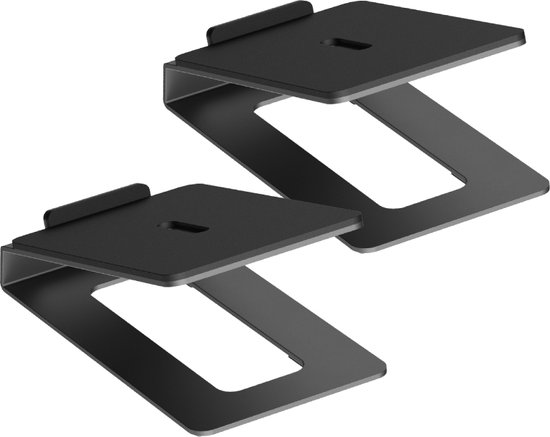 Tafelstandaard set voor Luidsprekers - 150 x 99mm - Tot 10kg - 2 stuks - Zwart van Suptek