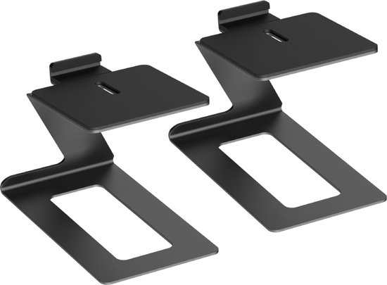 Tafelstandaard set voor Luidsprekers - 190 x 125mm - Tot 10kg - 2 stuks - Zwart van Merkloos