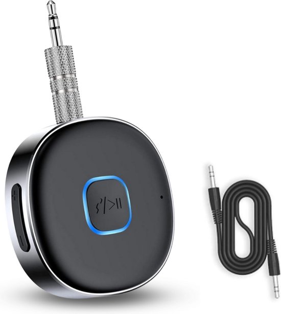 Techard Bluetooth Receiver Auto BT 5.3 - 3.5MM AUX Bluetooth Ontvanger Handsfree Bellen Bluetooth Audio Receiver - Inclusief Kabel en Plug van Techard