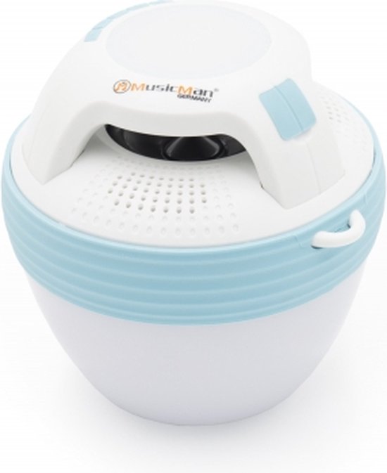 Technaxx BT-X60 Pool-Speaker met RGB-licht - Wit/Blauw van Merkloos