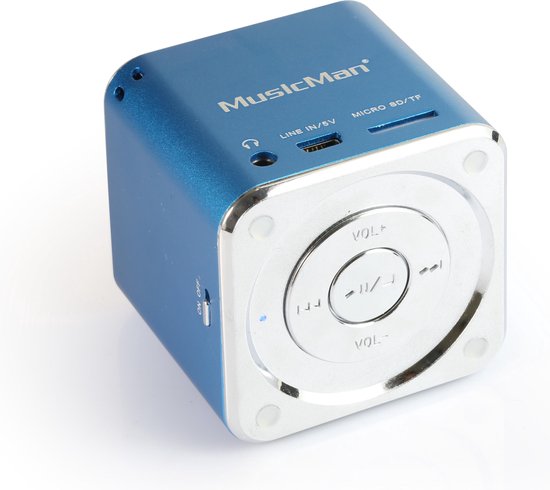 Technaxx Mini Musicman - Draagbare speaker, Blauw van Technaxx
