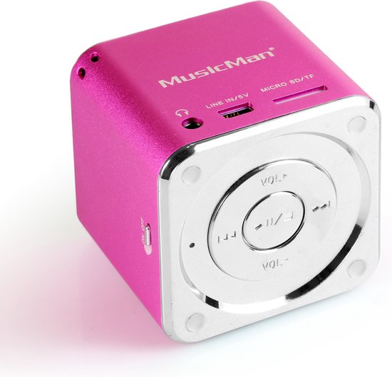 Technaxx Mini Musicman - Draagbare speaker, Roze van Merkloos