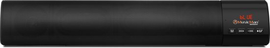 Technaxx Musicman BT-X54 Mini-Soundbar - Bluetooth V5.1 - 2 x 5W - Zwart