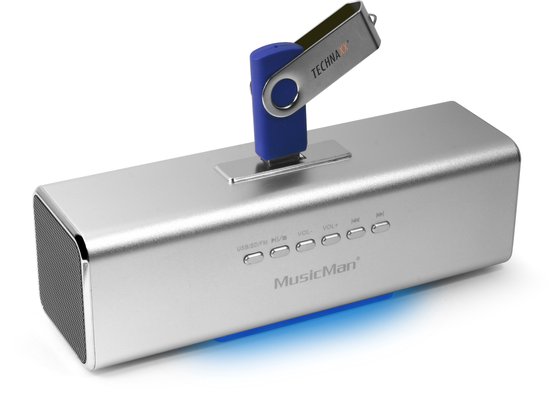 Technaxx MusicMan MA - USB Speaker - Zilver van Merkloos