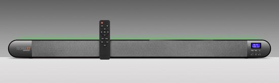 Technaxx TX-139 Soundbar met achtergrondlicht effecten - DAB+ & FM-radio - Bluetooth - optische uitgang - HDMI ARC - USB en AUX-IN - 4 x 10W - Zwart van Technaxx