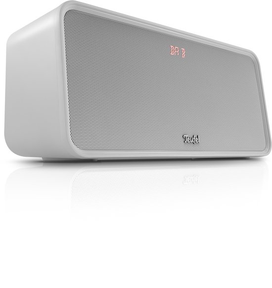 Teufel BOOMSTER 4 - Robuuste 2.1 bluetooth-speaker met DAB+ en FM-radio - Tot 23 uur batterijduur - Spatwaterbescherming, USB-C - moongrijs van Teufel