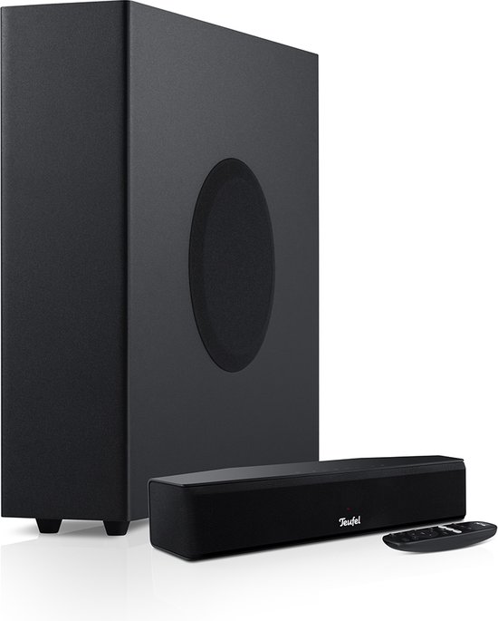 Teufel CINEBAR ONE+ - Ultracompacte soundbar met bluetooth & Dynamore Ultra technologie - Subwoofer - zwart van Teufel