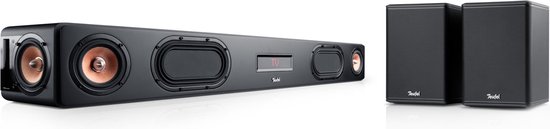 Teufel CINEBAR ULTIMA Surround 4.0-Set - Soundbar met 6 high performance drivers - Rearspeakers - Line in & optische digitale ingang - zwart van Teufel