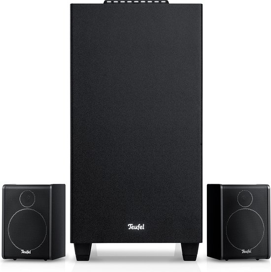 Teufel CONSONO 25 CONCEPT 2.1 set - Speelklaar 2.1-systeem voor games, films en muziek - subwoofer met geïntegreerde AV-ontvanger met Bluetooth 5.0 , zwart van Teufel