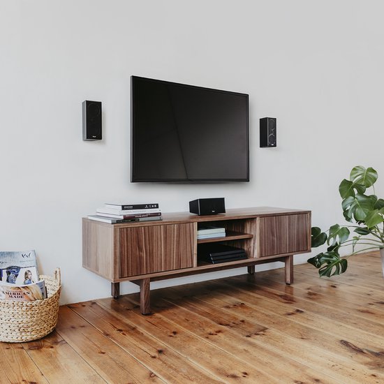Teufel CONSONO 35 Concept - 5.1 surround sound-systeem, compleet thuisbioscoopsysteem met geïntegreerde AV-receiver, Bluetooth, Dolby Audio, USB-C-geluidskaartfunctie, HDMI ARC CEC voor games, films en muziek - wit van Merkloos