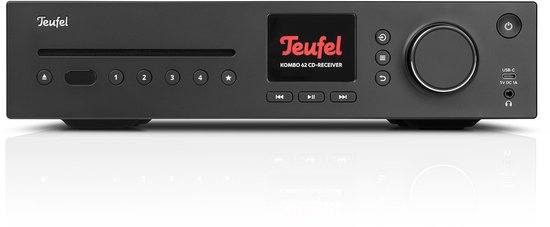 Teufel KOMBO 62 Mk2 cd-receiver - 2.1 cd-receiver, DAB+/FM-radio, Spotify Connect, bluetooth - Night Black