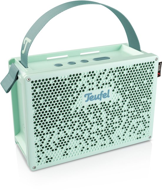 Teufel MYND - Portable bluetooth stereospeaker - Waterdicht IPX67, Tot 42 uur batterij - light mint van Teufel