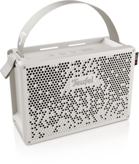 Teufel MYND - Portable bluetooth stereospeaker - Waterdicht IPX67, Tot 42 uur batterij - wit van Merkloos