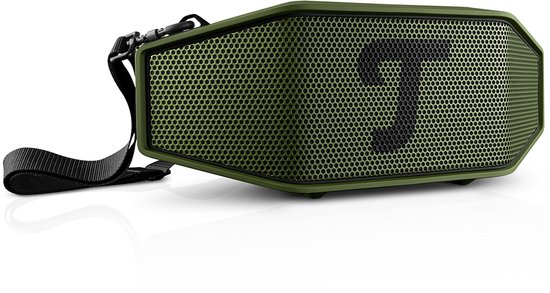 Teufel ROCKSTER CROSS 2 Draagbare Bluetooth Luidspreker voor binnen en buiten, met lange batterijduur tot 38 uur, IPX5 straalwaterdicht, stereo speaker - Black & Green van Merkloos