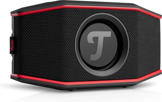 Teufel ROCKSTER GO 2 - Portable bluetooth stereospeaker - Waterdicht IPX67 - black & red van Teufel