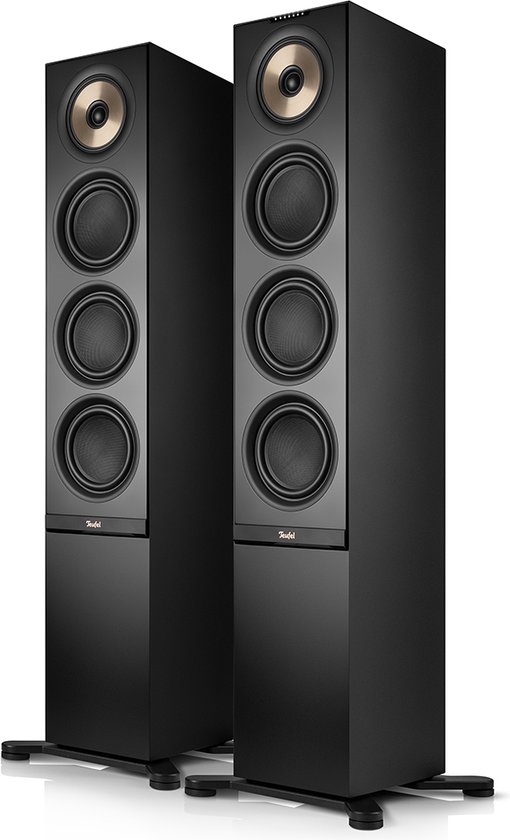 Teufel STEREO L 2 - Vloerstaande streaming speakers - Wifi, bluetooth - Coaxiaal chassis - Airplay 2, Google Cast, Tidal, Spotify Connect - Set van 2 - zwart van Teufel