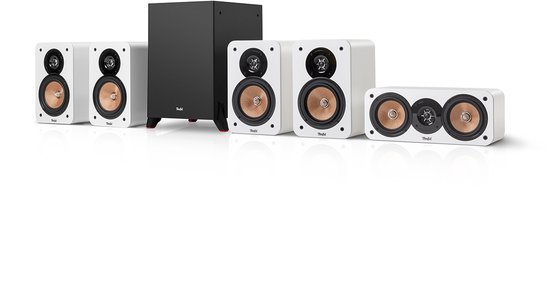 Teufel ULTIMA 20 Surround 5.1 home cinema set met subwoofer, Kevlar middentoner met faseplug, Grote 25 mm tweeter met waveguide-technologie- wit van Teufel