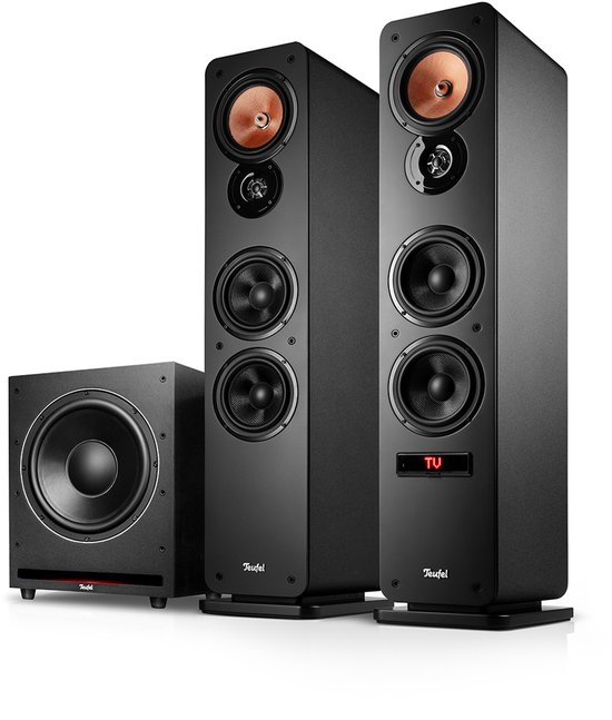 Teufel Ultima 40 ACTIVE 3 Club Edition - Krachtig 2.1-geluidssysteem met krachtige subwoofer, Bluetooth aptX, 260 W, basreflex, ingebouwde versterker, HDMI ARC CEC, USB-C - zwart van Merkloos