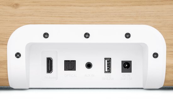 Thomson Cosy SB401BT Soundbar met Houten Afwerking - Bluetooth - Wit van Merkloos