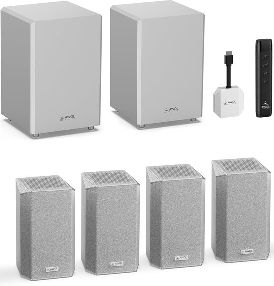 Thuisbioscoop Geluidssysteem 4.2.2 All-Wireless - 960 Watt Vermogen - Metaal - Voor Tv En Thuisbioscoop - Surroundsound