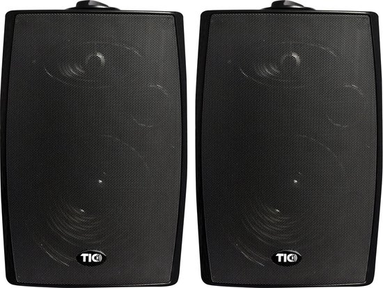 TIC ASP90-B - Premium Professional Terras Speakers 8Ω 70v 6.5” 160W (paar) - zwart