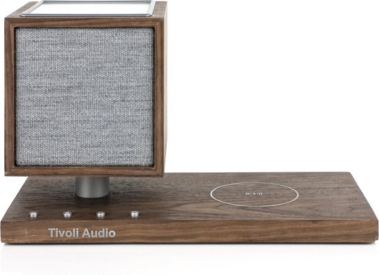 Tivoli Audio - Revive - Bluetooth speaker - draadloze Qi-oplader - Walnoot/Grijs van Tivoli Audio