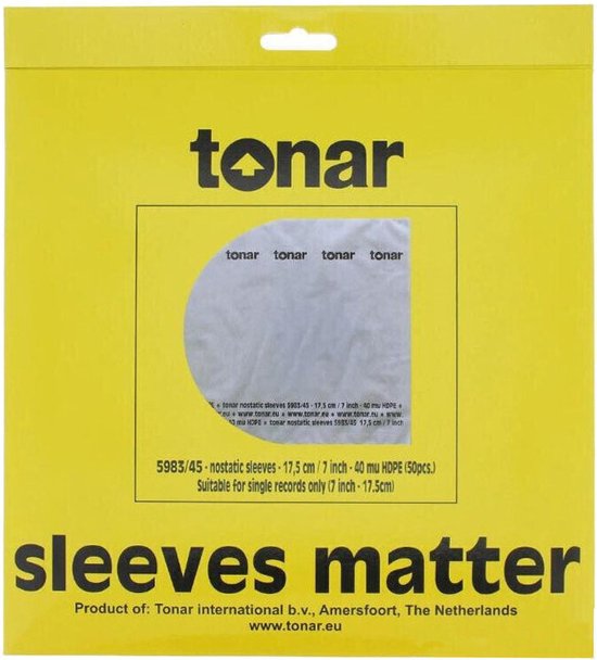 Tonar 5961 - 50 stuks Antistatische LP Binnenhoezen