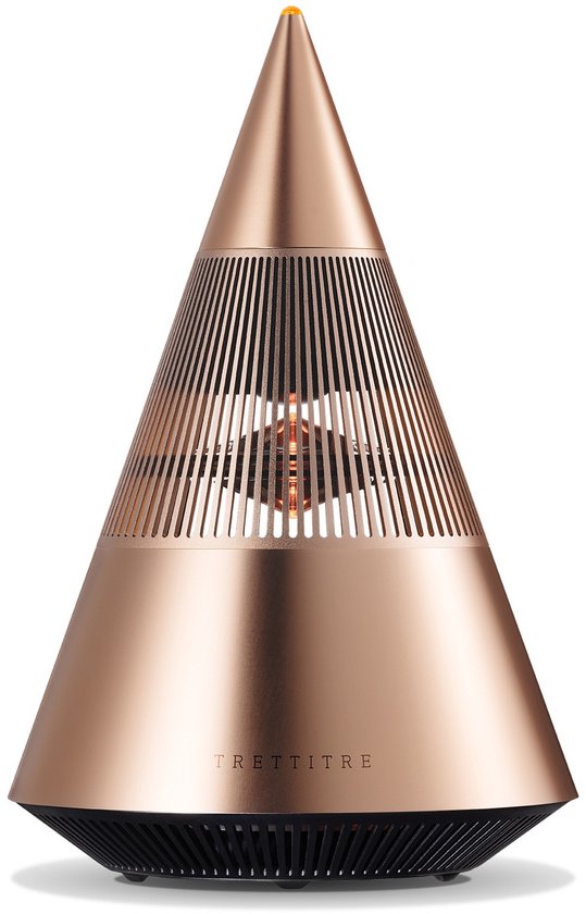 TRETTITRE TreSound mini Gen4 goud - draagbare bluetooth speaker - 360° surround sound - aluminium - 30W van Trettitre