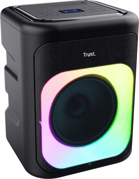 Trust Azura - Bluetooth speaker - Partybox - Draadloos - RGB verlichting - Maximaal 11 uur accu - Zwart van Merkloos