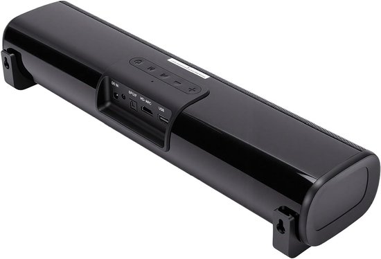 TV Luidspreker Soundbar - Home Cinema Speaker - Film Kijken - 60W Dubbele Drivers - 40.3 cm Breed - Zwart