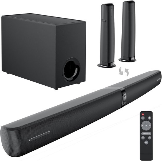 TV Soundbar - Draadloze Luidspreker - Home Entertainment - Krachtige Bass - 5.92 kg