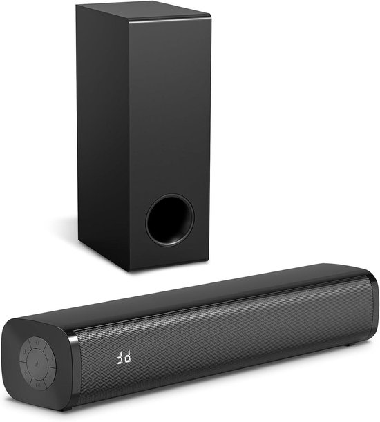 TV Soundbar - Home Cinema - Film & Muziek - Met Subwoofer - 40 cm Breed - Zwart