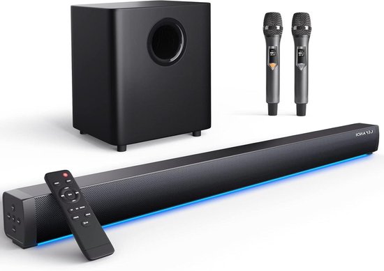 TV Soundbar met Subwoofer - PC Speaker Home Cinema - Films en Muziek - 2.1 Kanaals Surround Geluid