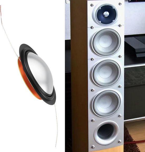 Tweeter diafragma 1 inch 8 ohm - vervangend onderdeel - heldere hoge tonen - ideaal voor Energy Connoisseur - ShopVlot