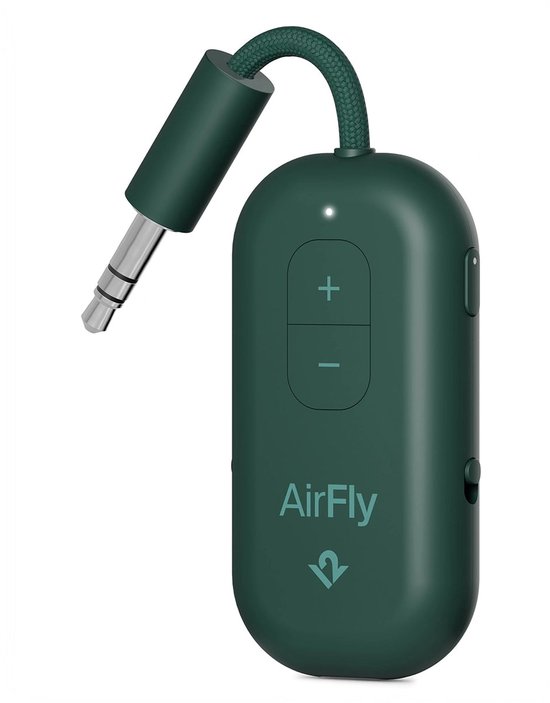 Twelve South AirFly Pro 2 – Geniet van In-Flight Entertainment met Draadloze Hoofdtelefoons – Koppel Twee Sets Draadloze Hoofdtelefoons voor Gedeeld Luisteren – Meer dan 25 Uur Batterijduur - Groen van Merkloos