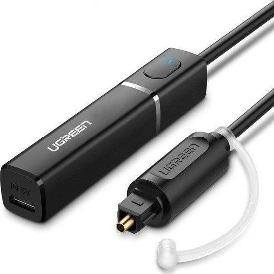 UGREEN Bluetooth-zender 5.0 met optische connector / Toslink, aptX (zwart) van Ugreen