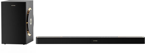 ULTIMEA - 3.1.2-kanaals Dolby Atmos-soundbar - 6,5-inch subwoofer - Bluetooth 5.4 van Merkloos