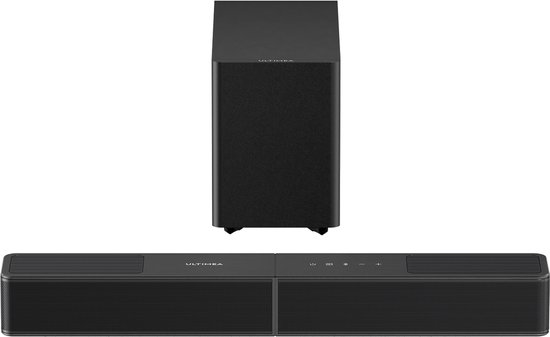 ULTIMEA 3.1.2-kanaals Dolby Atmos-soundbar met draadloze subwoofer, 312 W, app-bediening, HDMI eARC, Bluetooth® 6.0, Poseidon M70