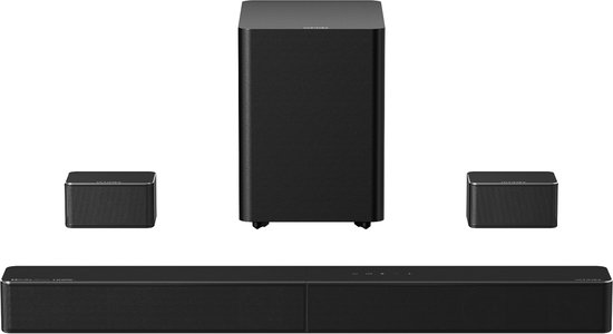 ULTIMEA 7.1-kanaals draadloos surround-soundsysteem, Dolby Atmos soundbar, HDMI eARC, Auracast, soundbars voor tv, 432 W, Poseidon M100