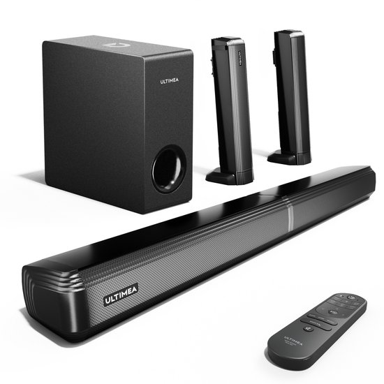 ULTIMEA Apollo S50 – 4.1-kanaals Smart TV Soundbar met Subwoofer, 2-in-1 Afneembaar, Bluetooth 5.3