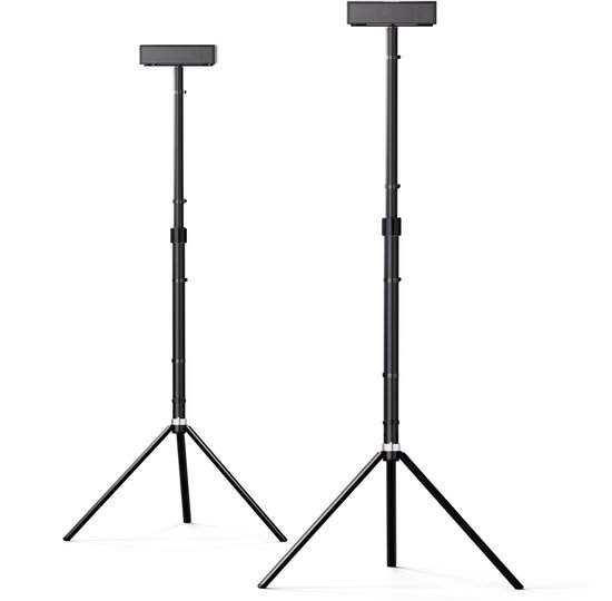 ULTIMEA paar luidsprekerstandaards, in hoogte verstelbare luidsprekerstandaards voor Nova S80, uitschuifbaar van 62 cm tot 93 cm voor surroundluidsprekers van Ultimea