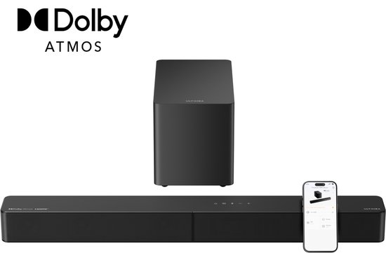 ULTIMEA Poseidon M60 Boom – 340W 5.1 Dolby Atmos Soundbar met subwoofer van Merkloos