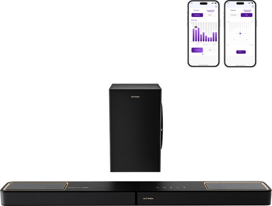 ULTIMEA Skywave F30 Boom - 3.1.2 Dolby Atmos Soundbar met 6,5" subwoofer - Zwart