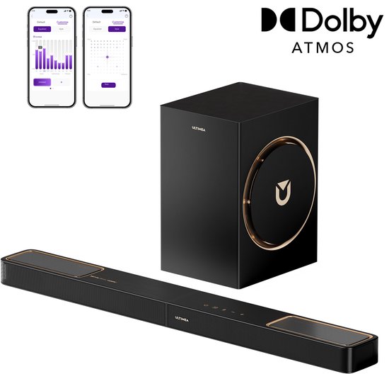 ULTIMEA Skywave F30 Boom 3.1.2ch Soundbar met Dolby Atmos en 6.5" Subwoofer, Bluetooth 5.4 van Ultimea