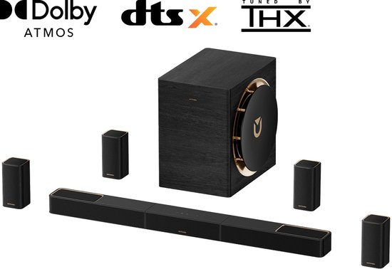ULTIMEA Skywave X100 - 9.1.6 Soundbar - Zwart