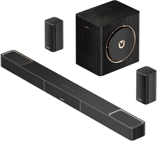 ULTIMEA Skywave X40 - 5.1.2 Soundbar met Draadloze Subwoofer - Homecinemaset - Zwart van Ultimea